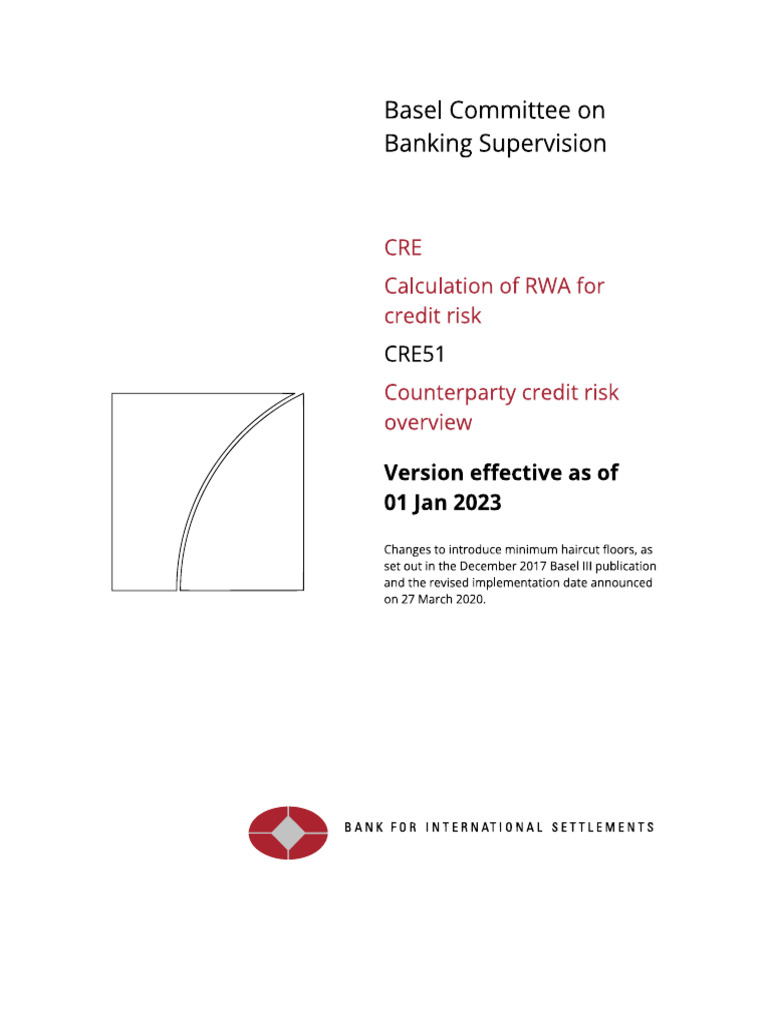 Counterparty Risk Basel | PDF