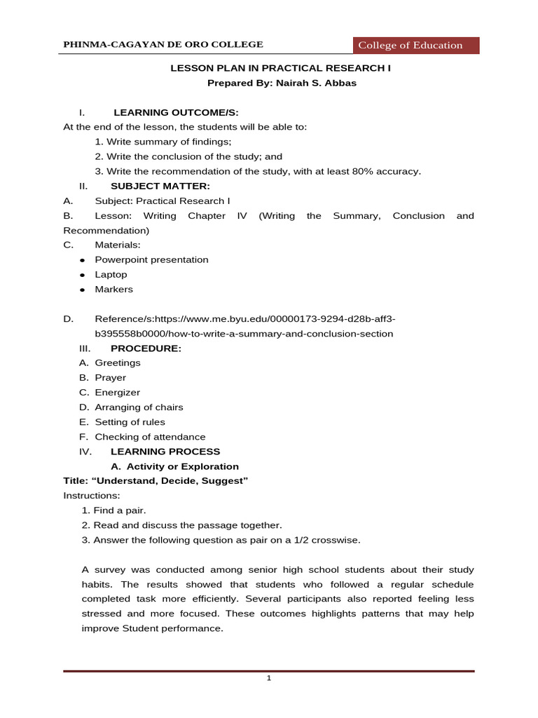 Lesson Plan APP 005.docx2 | PDF | Data | Learning