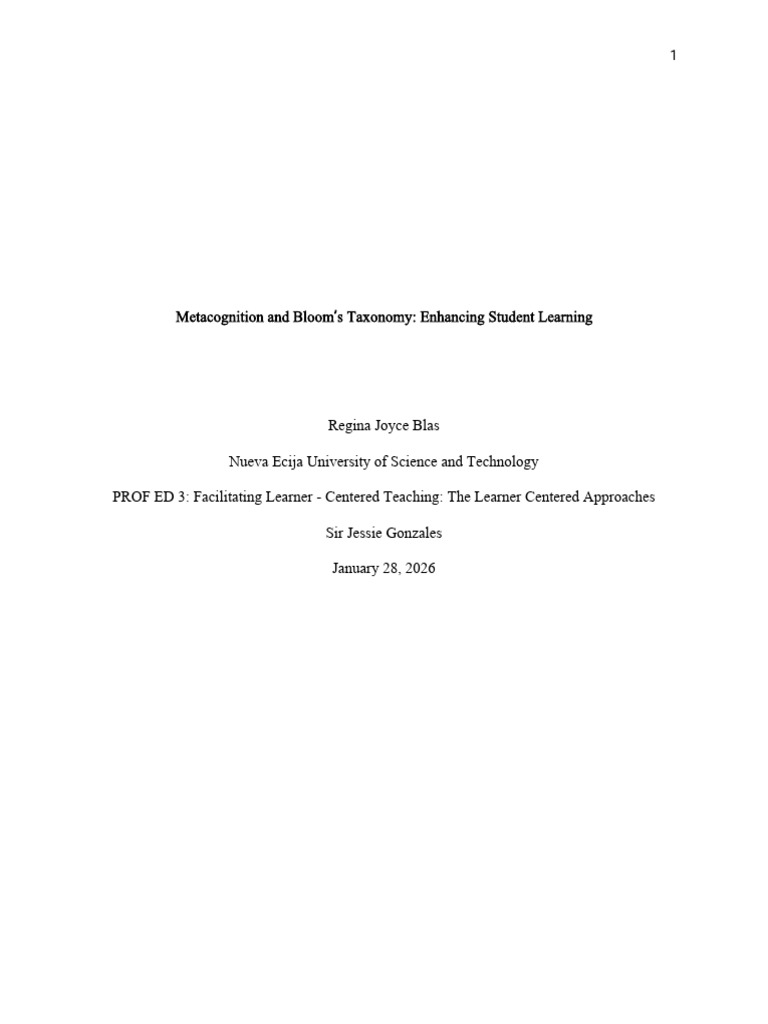 Metacognitive Strategies | PDF | Metacognition | Cognition