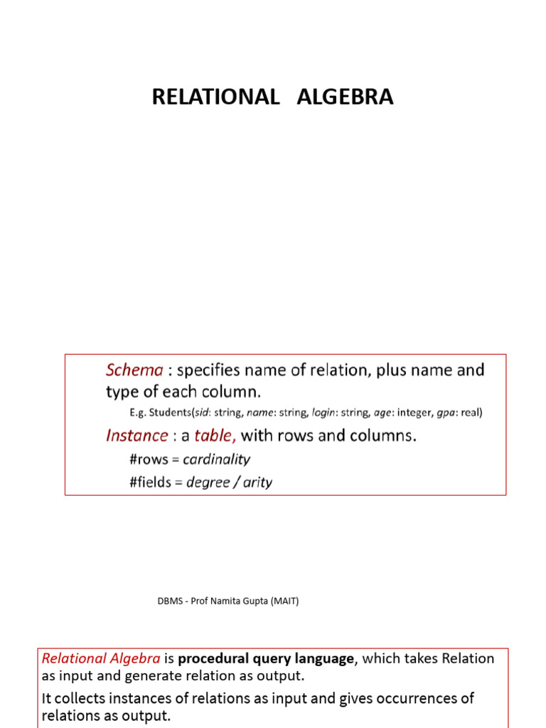 Lecture - 8 (Unit II) | PDF | Relational Model | Relational Database