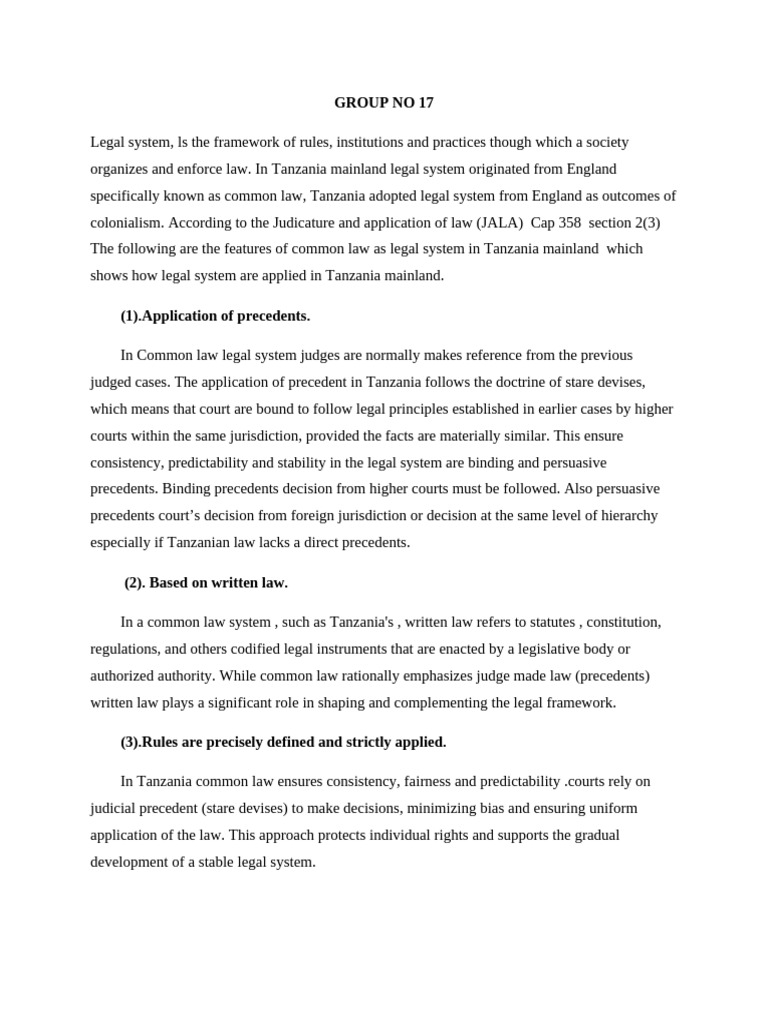 Constitution Group No 17 | PDF | Precedent | Common Law