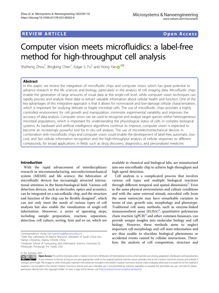 s41378-023-00562-8 | PDF | Visual Cortex | Visual System