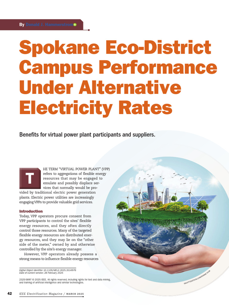 Spokane Eco-District Campus Performance Under Alternative Electricity ...