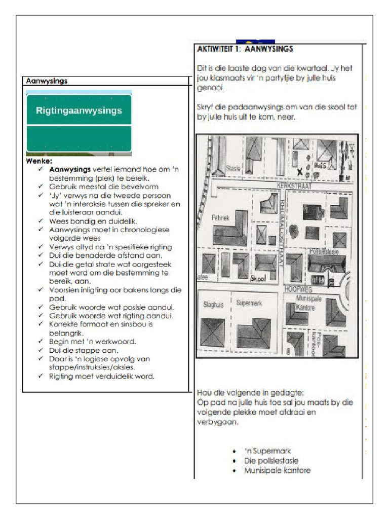 rigtingaanwysings | PDF