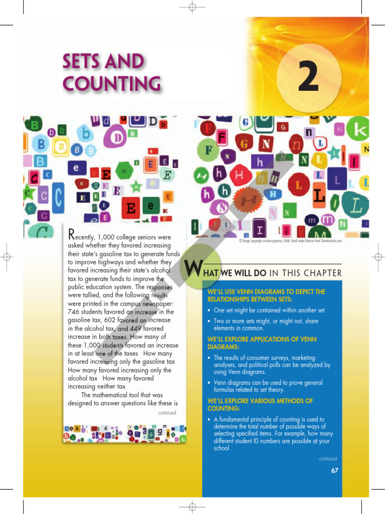 Ch 2 Sets and Counting | PDF