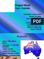 Project Work: Topic: Australia