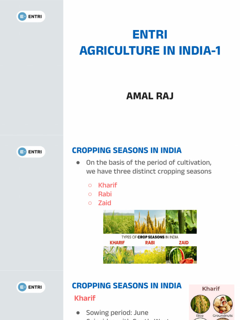 Agriculture in India 01 | PDF | Crops | Legume