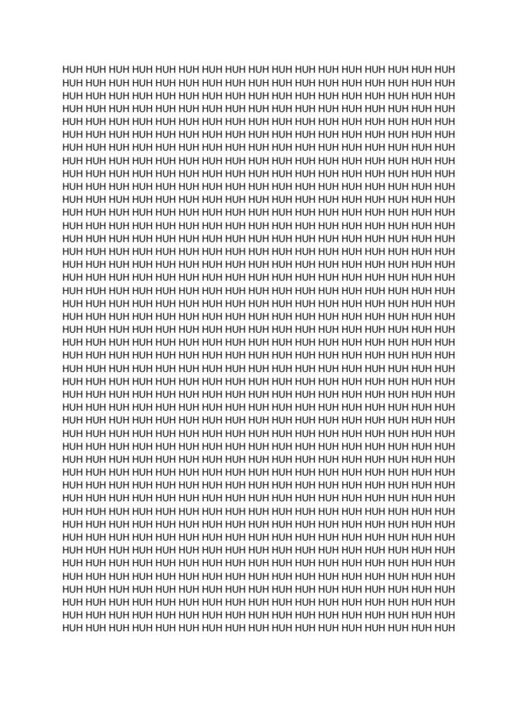 Huh | PDF