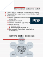 Project: Study Retail Environment and Derive Cost of Stockout