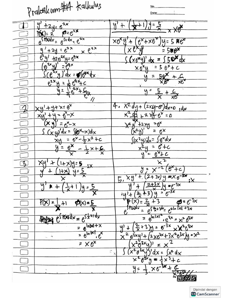 Praktikum Kalkulus Pertemuan 14 Lengkap_1ST5_212514047 | PDF