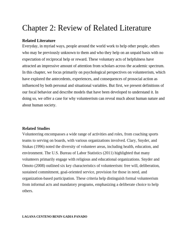 Chapter 2 - Review of Related Literature | PDF