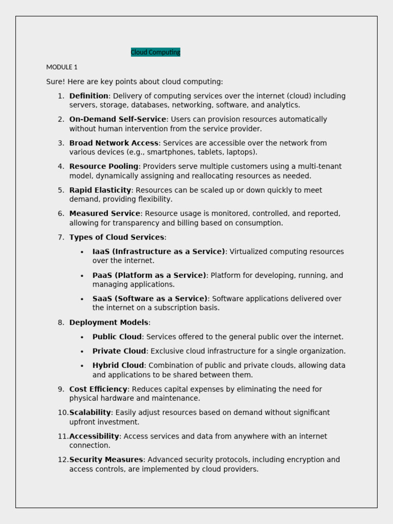 Cloud Computing | PDF | Cloud Computing | Software As A Service