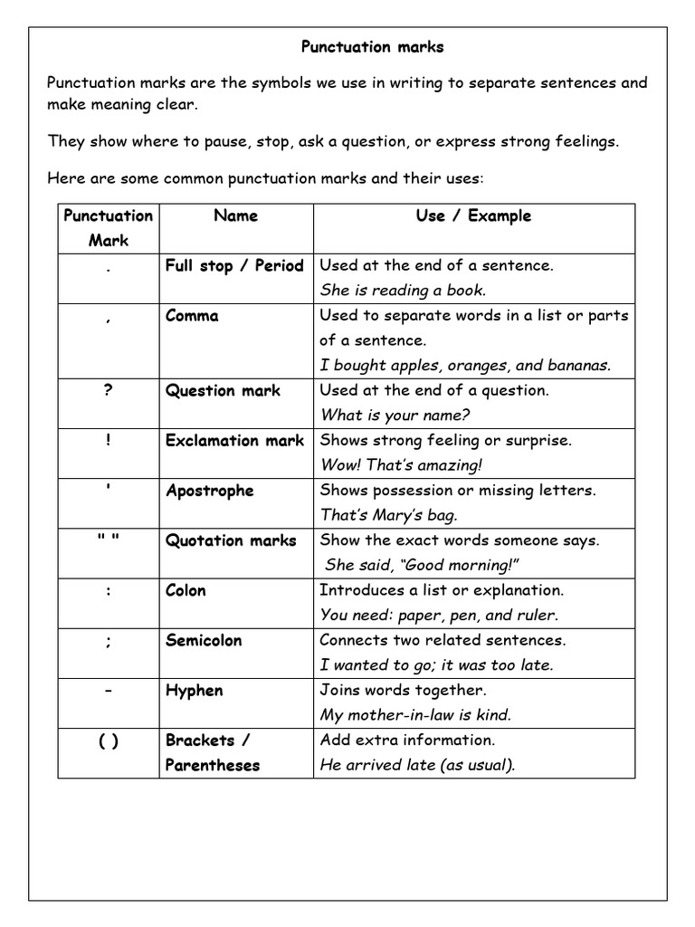 5_6318578392056732718 | PDF | Punctuation | Notation