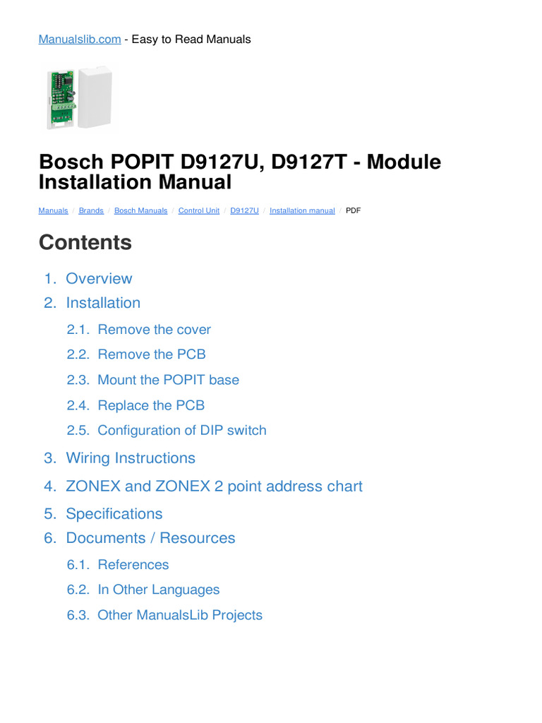 Manual For Bosch Equipment | PDF