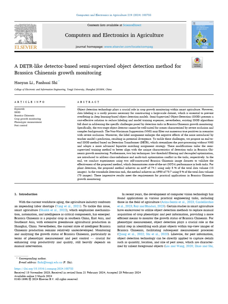 A DETR-like Detector-Based Semi-Supervised Object Detection Method For ...