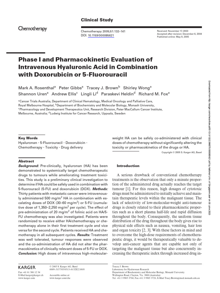 Rosenthal - Phase I and Pharmacokinetic Evaluation of | PDF ...