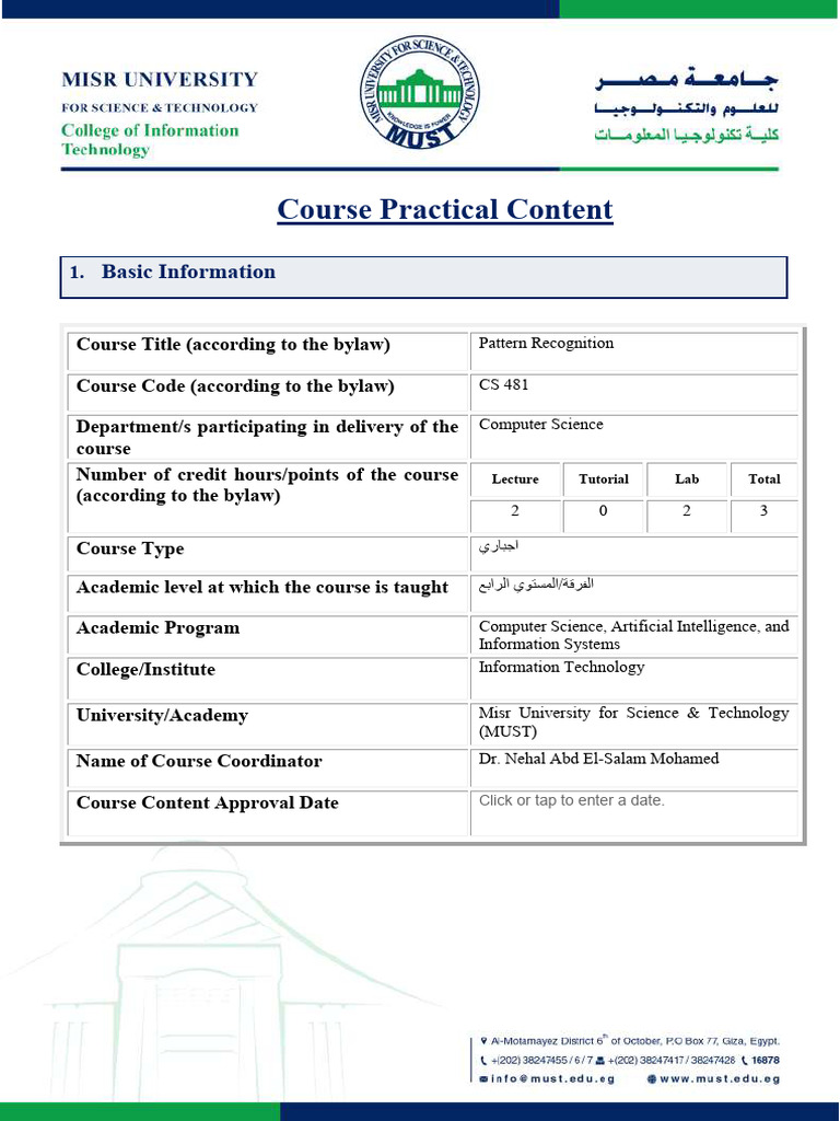 Course Content - CS481 | PDF | Principal Component Analysis | Support ...