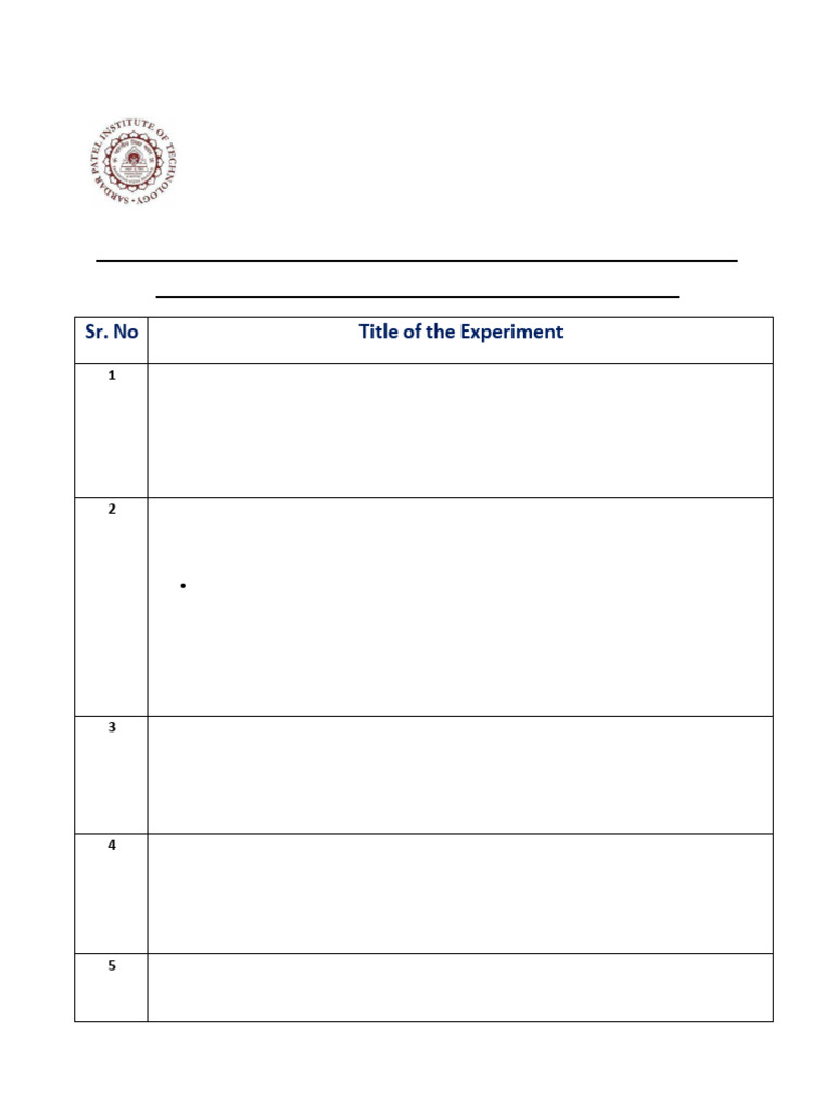 DSM List of Experiments 2025-26 - Updated | PDF | Logic Gate | Electronics