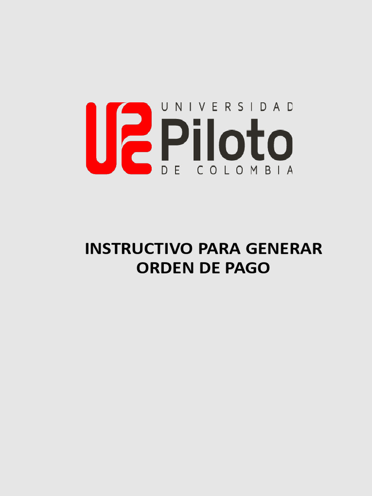 Guía para para Descargar La Orden de Pago | PDF