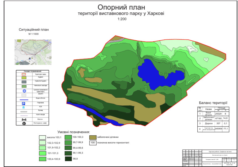 Base plan of a multifunctional park in Kharkiv | PDF