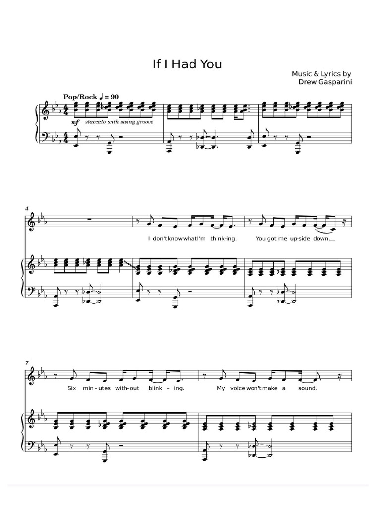 If I Had You 2.0 Sheet Music | PDF