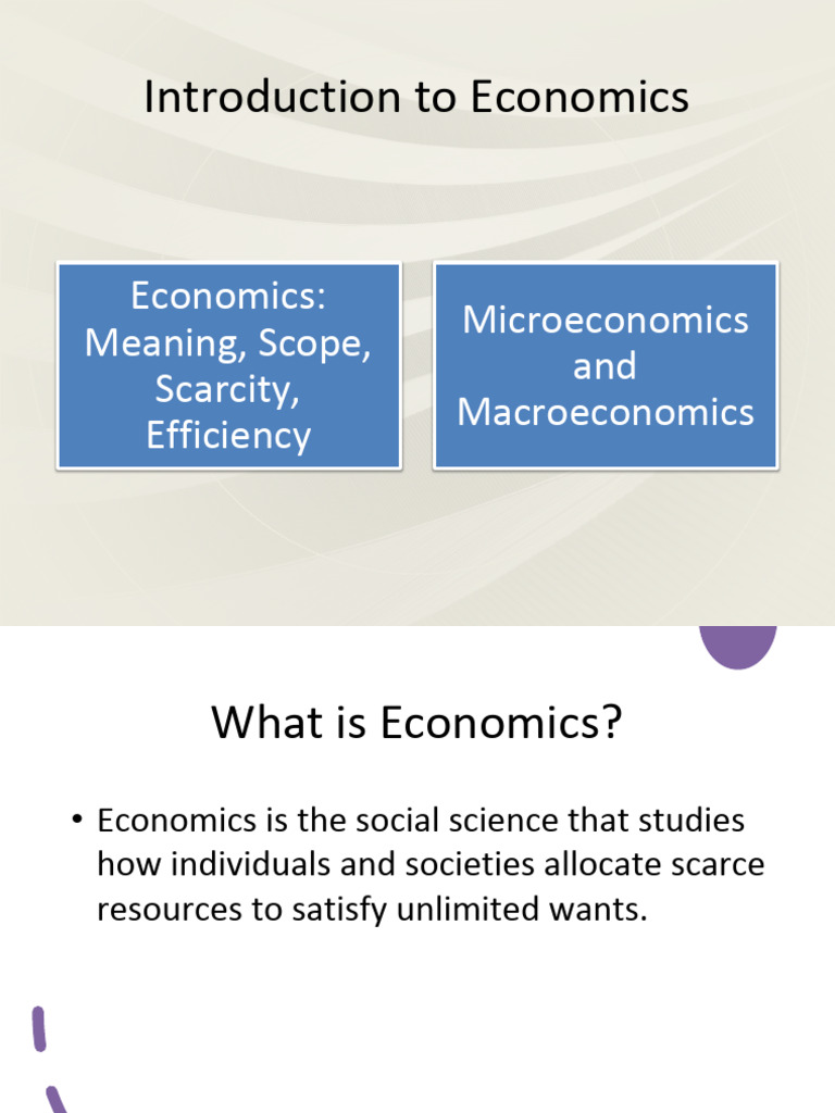 Introduction Micro Economics | PDF | Microeconomics | Macroeconomics