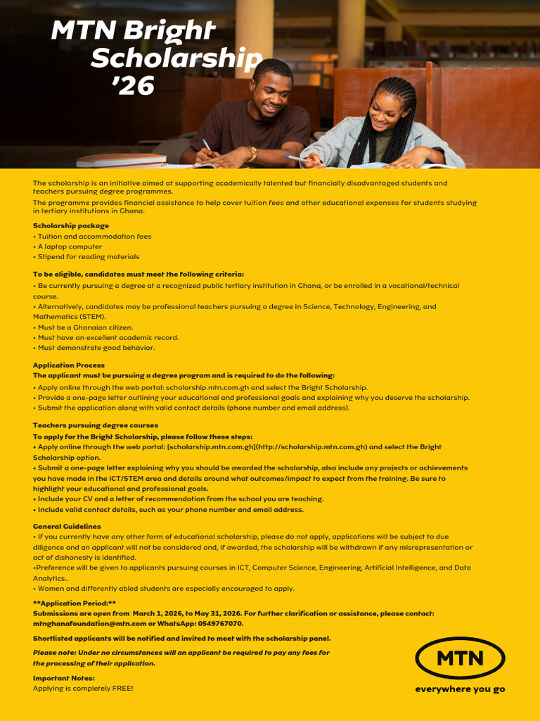 Bright Scholarship '26 (STUDENTS) | PDF