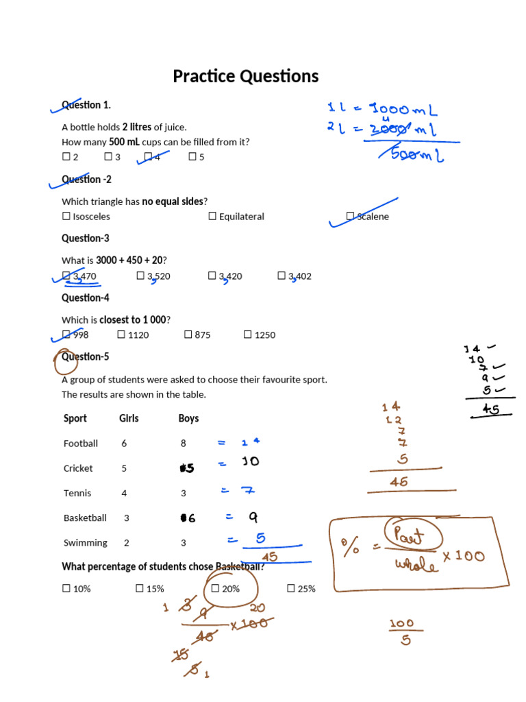 Practice Questions | PDF | Triangle | Euclidean Plane Geometry
