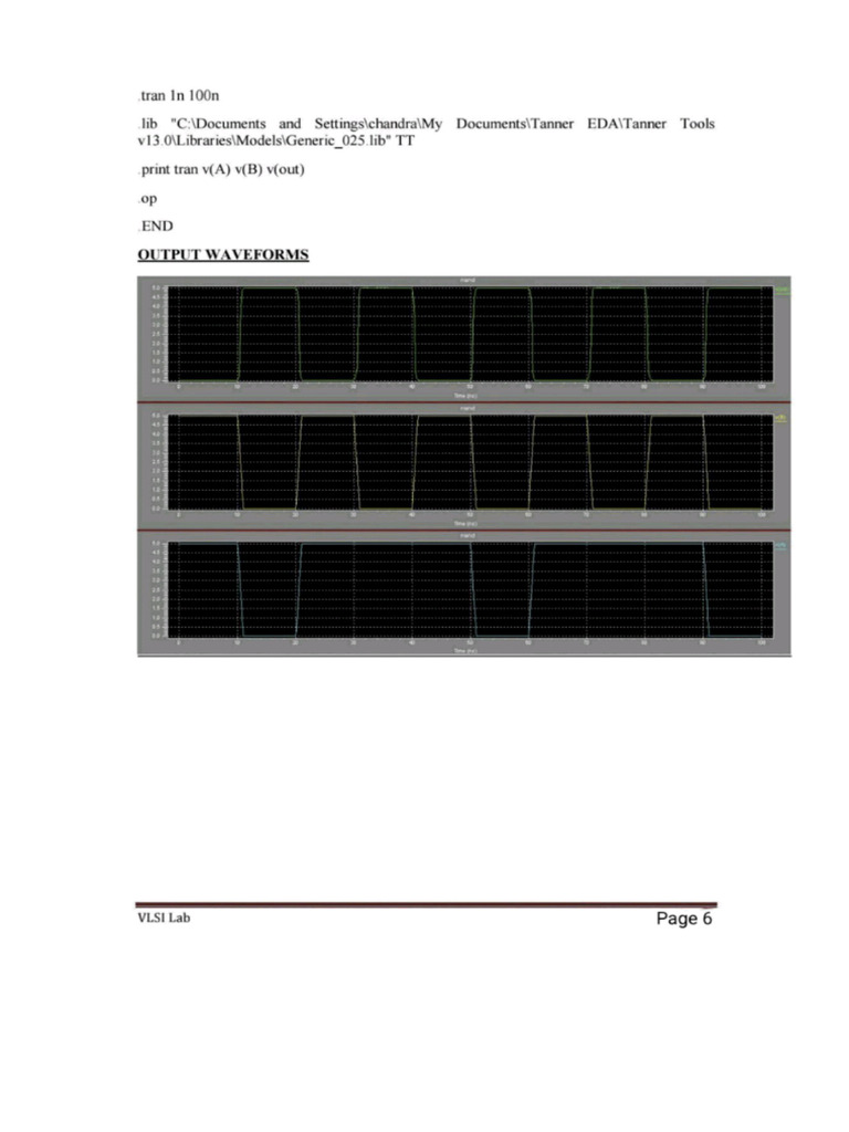 490 Vlsi Waveforms Final | PDF