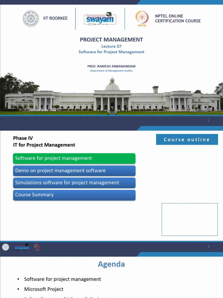 Lec 37 - Software For Project Management | PDF | Project Management ...