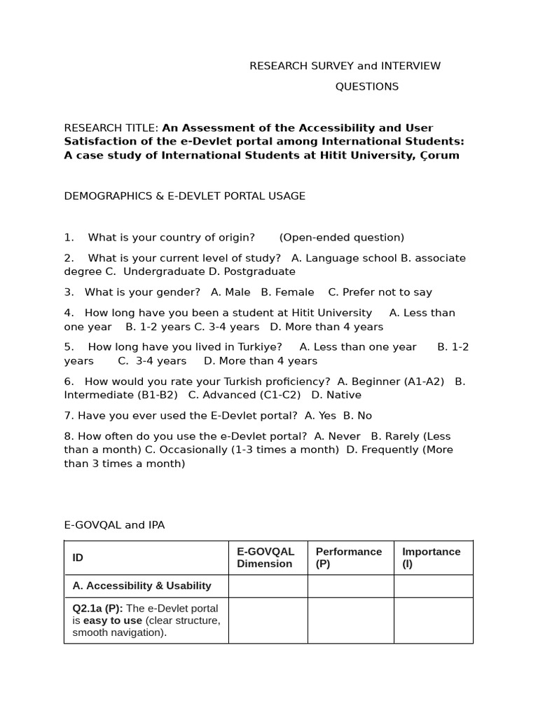 Research Survey and Interview | PDF | Usability | Computing