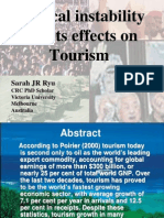 Political Instability and Its Effects On Tourism: Sarah JR Ryu