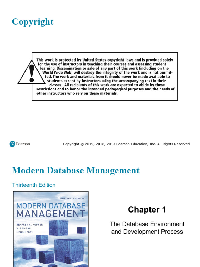 Chapter 01 - The Database Environment and Development Process-2 | PDF ...