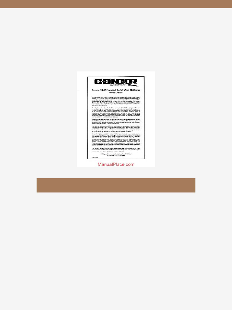 Calavar Condor 47ae Parts Breakdown Section | PDF
