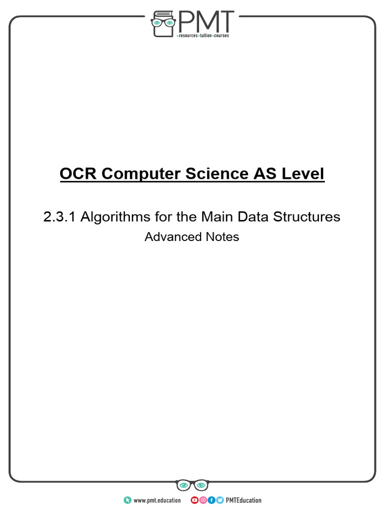 2.3.2. Algorithms for the Main Data Structures | PDF | Pointer ...
