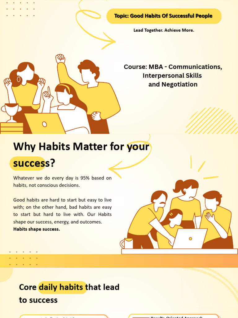 Habits of Successful People | PDF