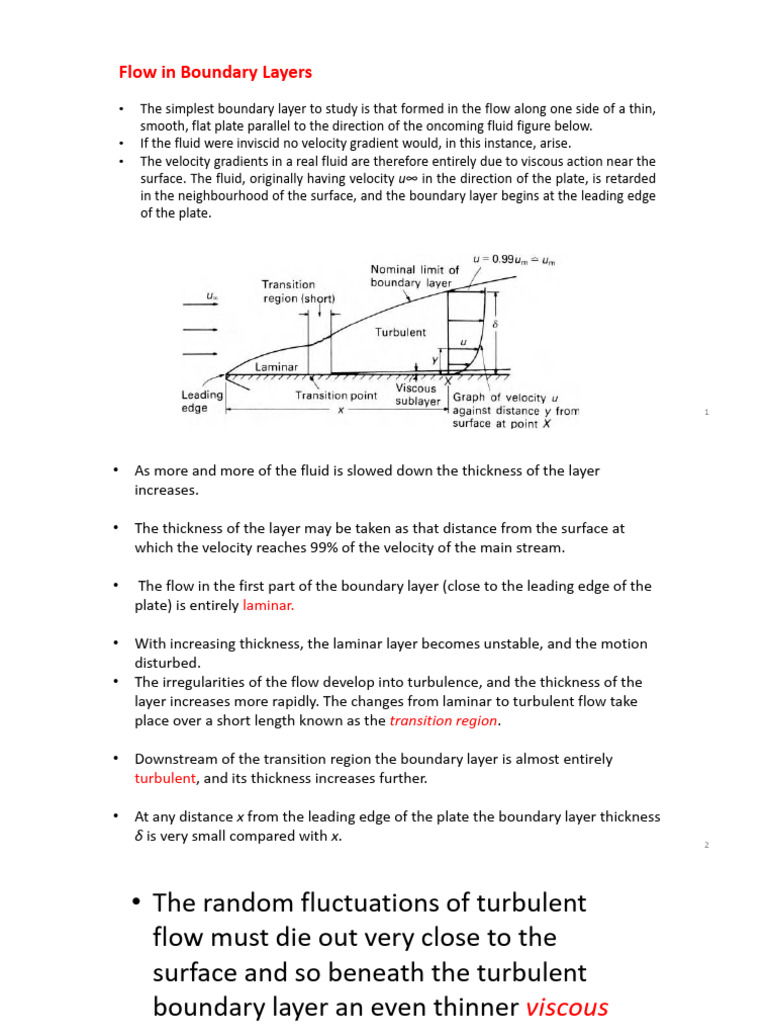 Flow in Boundary Layers | PDF | Boundary Layer | Turbulence