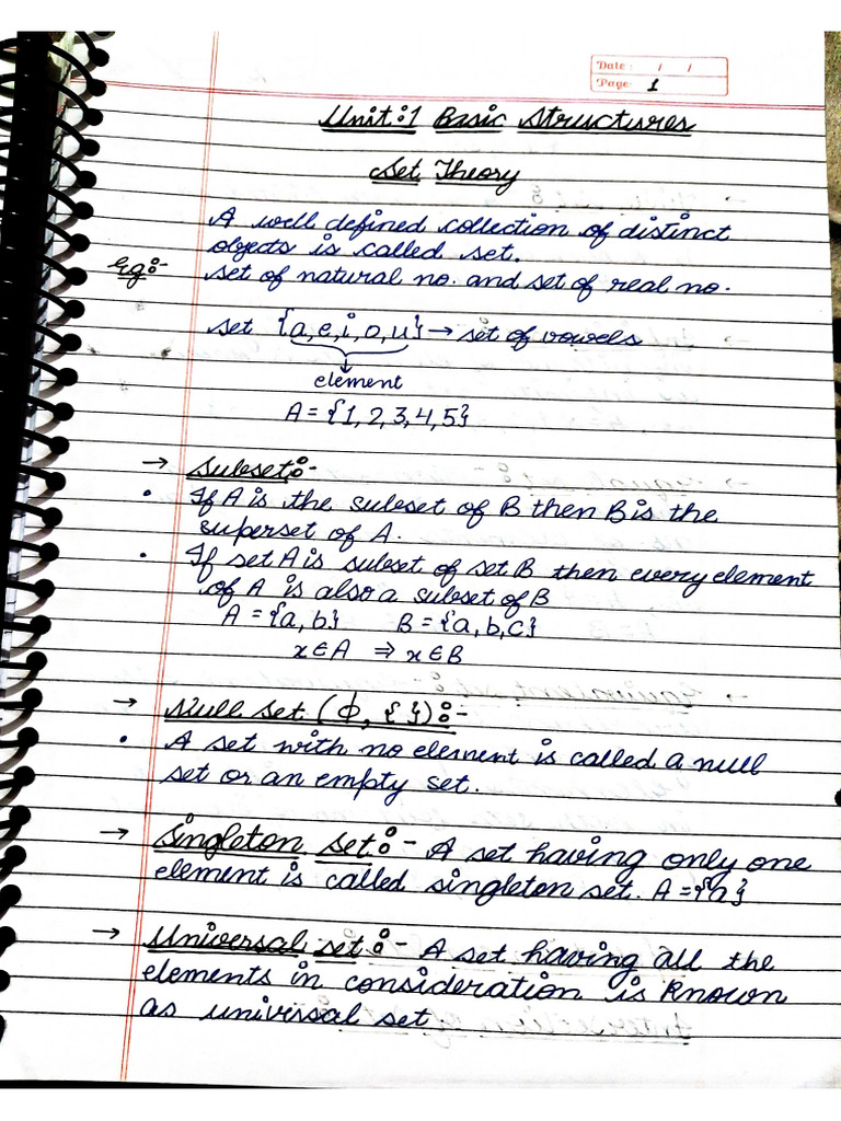 Unit1 Sets DiscreteStructures | PDF