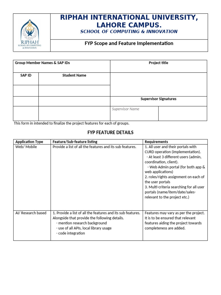 Project-Feature Form (1) | PDF | Digital Technology | Computer Science