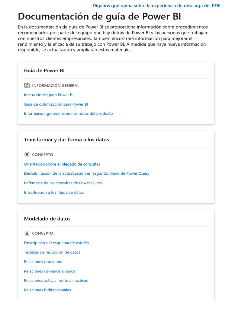 Power Bi Guidance | PDF | SQL | Almacén de datos