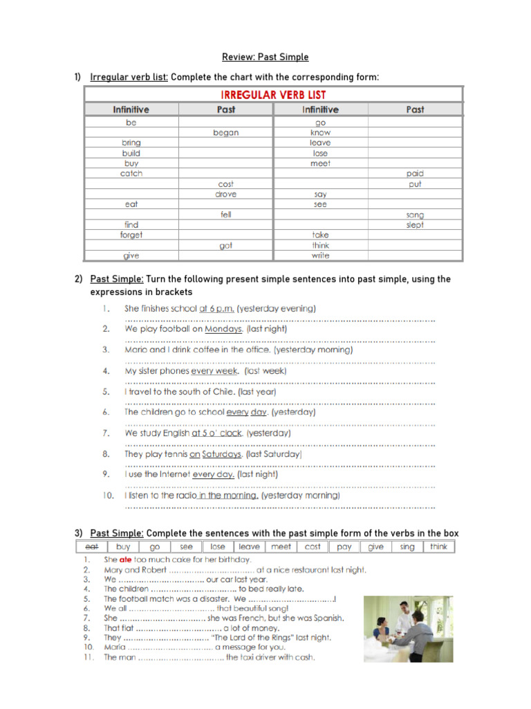 PAGE 58 - Past Simple 2nd Year | PDF