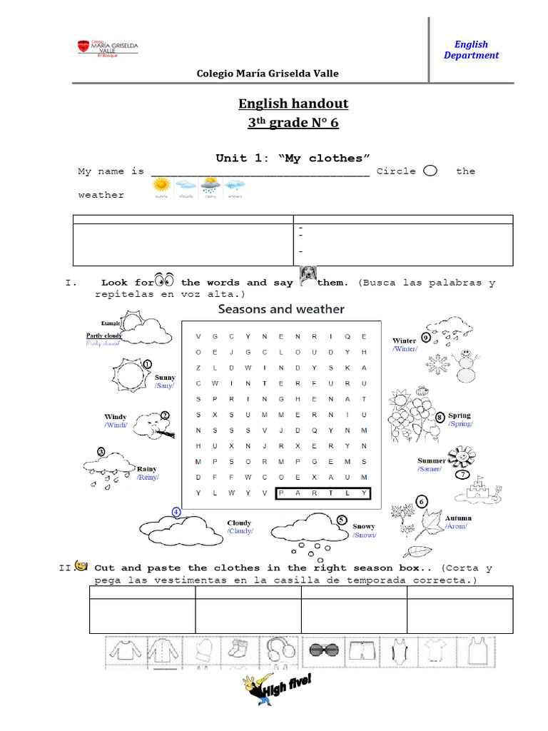 3 Basico Ingles Guia 6 | PDF