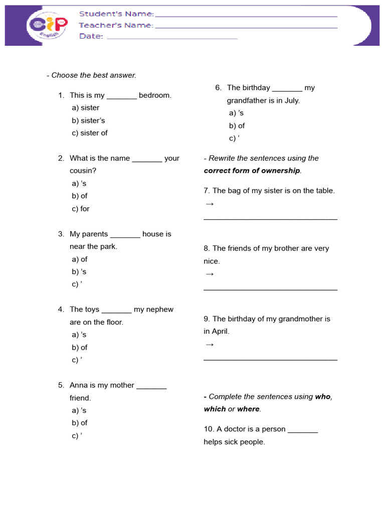 Test A2 | PDF
