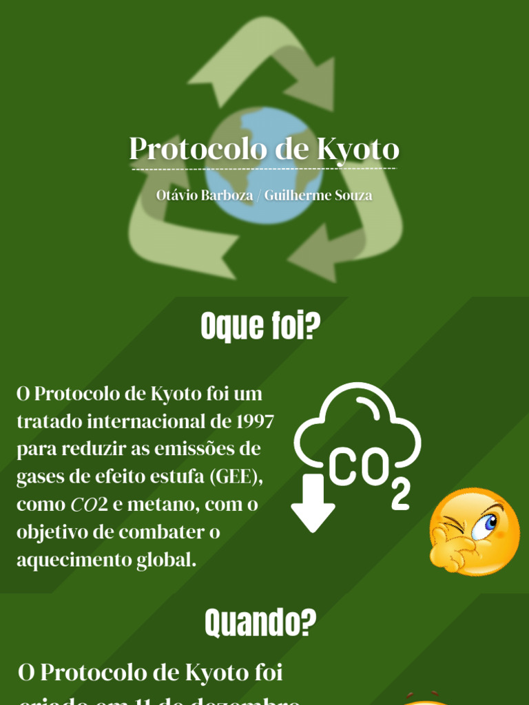 Protocolo de Kyoto | PDF