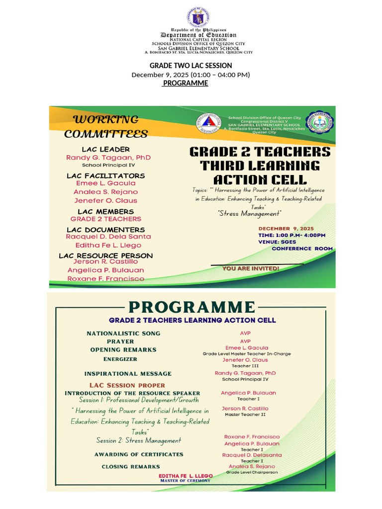 Makabansa Lac Program | PDF