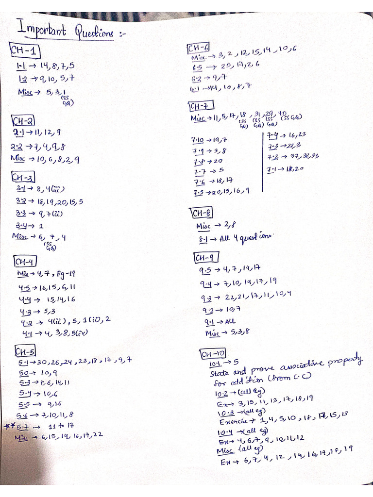 Imp Questions | PDF