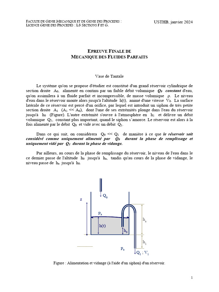 2024 Ef MDFP | PDF | Génie des procédés | Ingénierie mécanique