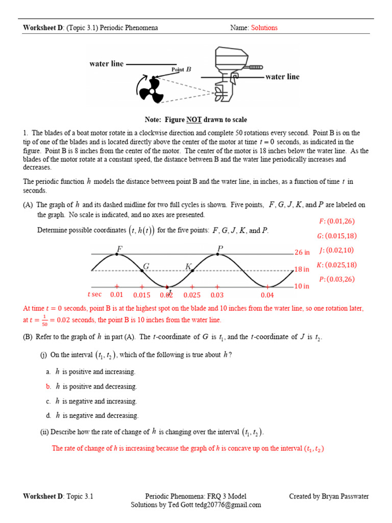 Bryan Passwater Worksheet D Topic 3.1 Periodic Phenomena - Answer Key ...
