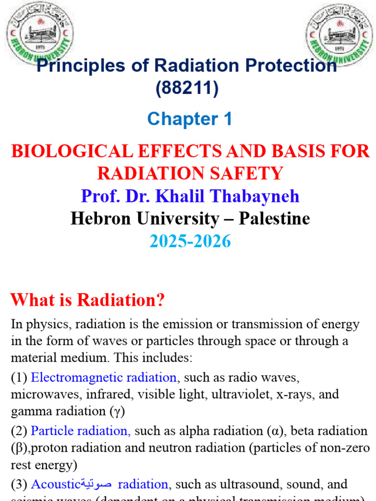 Chapter 1 Radiation Prot For MI | PDF | Radiation | Absorbed Dose