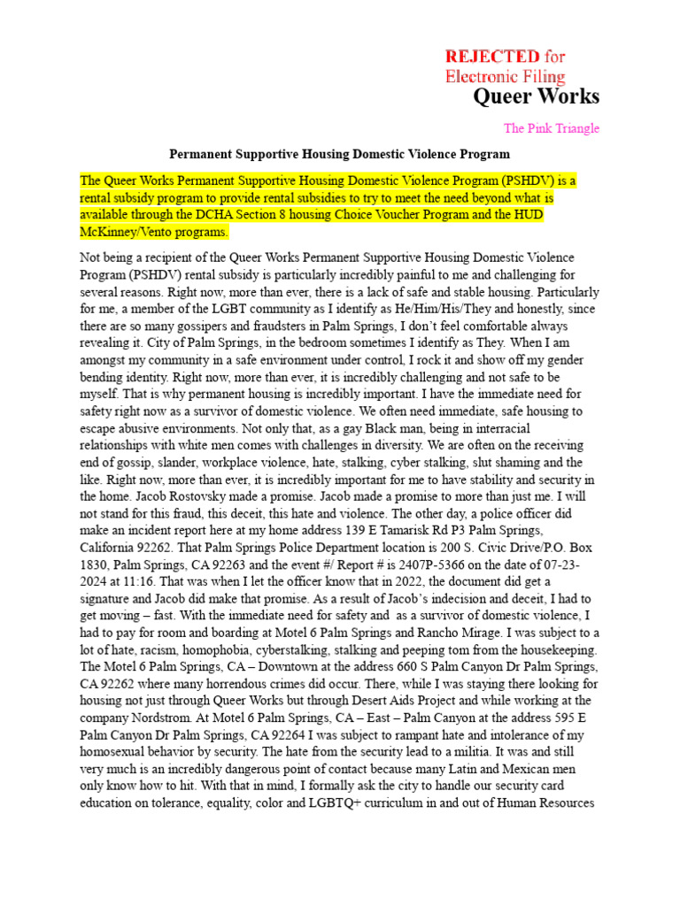 20241029164939QueerWorks v2 | PDF | Leasehold Estate | Domestic Violence